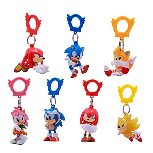 Just Toys LLC Sonic The Hedgehog - Perchas para mochila - Serie 4