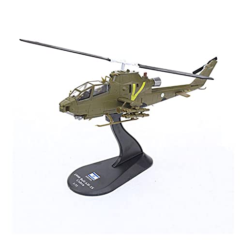 KANDUO For:Avión Fundido A Presión 1/72 Escala AH-1S Bell 214ST Cobra Ataque Israel Helicóptero Militar Modelo Regalos para Familiares Y Amigos