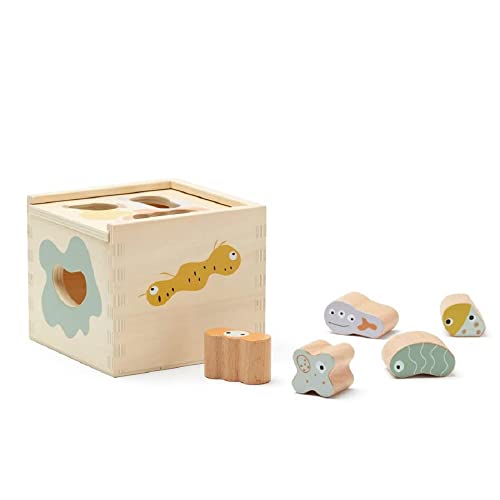 Kids Concept- Caja de Formas MicroNeo Juegos de miniaturas, Multicolor (1000638)