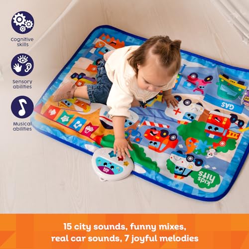 Kids Hits - Alfombra educativa de luz y sonido, juguete para bebés – Big City Rush, 8 meses más