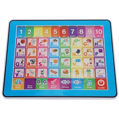 Kids Learning Pad Bebé Educativo Juego inteligente Tableta Música infantil ABC Aprendizaje de juguete para letras Palabras Número de ortografía