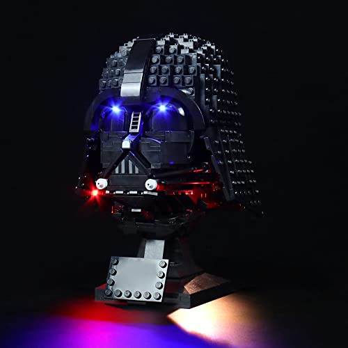 Kit de IluminacióN Led para Lego Darth Vader (No Incluye Modelos Lego),Decoración Conjunto de Luces para Lego 75304 Casco de Darth Vader,Creativo DIY Regalo(Versión de Control de Voz)