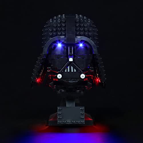 Kit de IluminacióN Led para Lego Darth Vader (No Incluye Modelos Lego),Decoración Conjunto de Luces para Lego 75304 Casco de Darth Vader,Creativo DIY Regalo(Versión de Control de Voz)