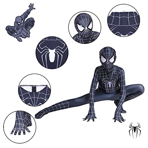 Kitimi disfraz spider niño, spider miles morales disfraz de superhéroe con máscara, marvel legends spider Cosplay disfraz para halloween, navidad, carnaval y cumpleaños