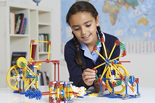 K'nex- K’NEX Education Stem Explorations Gears Building Set for Ages 8 and Up Engineering Educational Toy, 143 Parts, Multicolor, 9 x 9 x 9 Inches (K'NEX 79318)