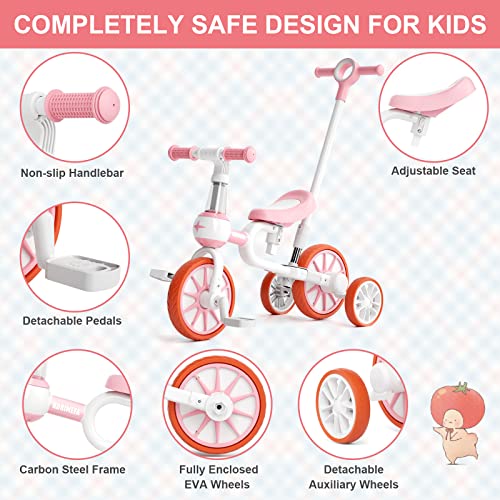 KORIMEFA Triciclos para Niños 5 en 1 Bicicleta evolutiva Bebe de 1 a 4 años