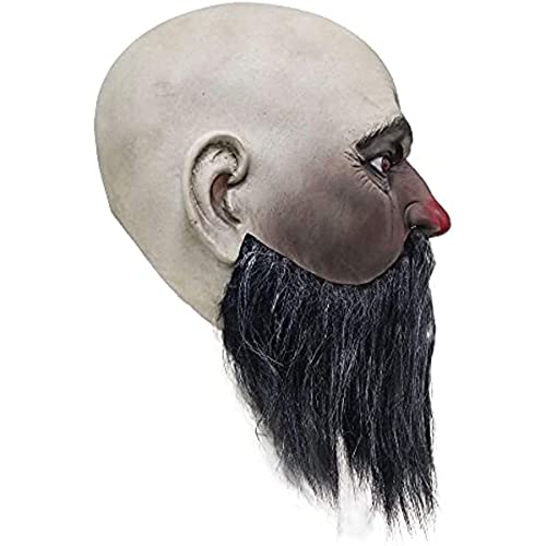 Kratos Máscara de látex Guerrero de guerra Cosplay Barbudo Guerrero Halloween Vestir Carnaval Accesorios de disfraz