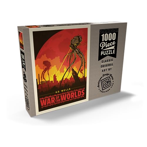 La Guerra De Los Mundos: H.G. Wells, Póster De Época - Premium 1000 Piezas Puzzles - Colección Especial MyPuzzle de Anderson Design Group