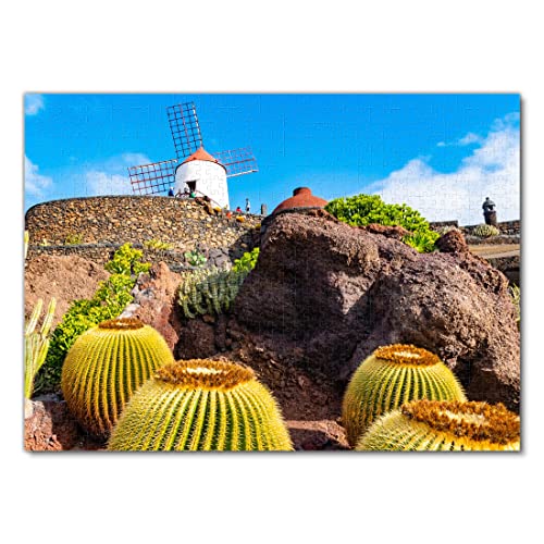 Lais Puzzle Jardín de Cactus en Guatiza, Lanzarote, Islas Canarias, España 1000 Piezas