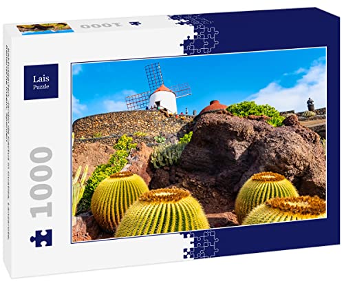 Lais Puzzle Jardín de Cactus en Guatiza, Lanzarote, Islas Canarias, España 1000 Piezas