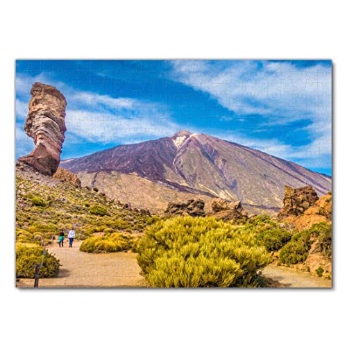 Lais Puzzle Pico del Teide con la Famosa formación rocosa Roque Cinchado, Tenerife, Islas Canarias, España 500 Piezas