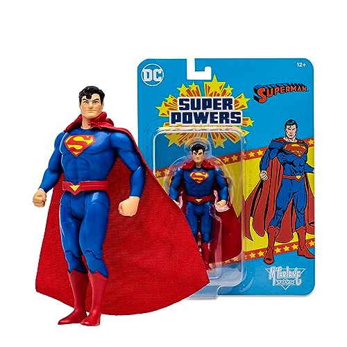 Lansay McFarlane Toys - DC Direct Super Powers - Superman - Figura de colección y Accesorios (13 cm), diseño de Personajes de cómics, a Partir de 12 años