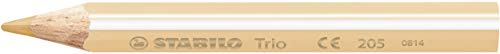 Lápiz de color escolar triangular, grueso y corto STABILO Trio thick short - Estuche con 12 colores