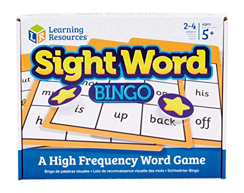 Learining Resources- bingo de palabras a la vista, juego educativo para niños, práctica de aprendizaje de alfabetización en el hogar y la escuela, 2-4 jugadores, 5+