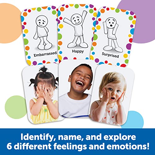 Learning Resources Set de Actividades sobre Las emociones All About Me, 54 Piezas, Social y Emocional pequeños, comunicación, emociones Juegos para Aprender los Sentimientos para niños, 3, LER3368