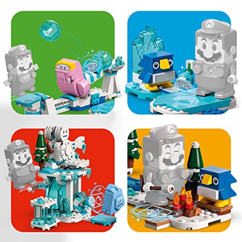 LEGO 71417 Super Mario Set de Expansión: Aventura en la Nieve de la Morsik, Juguete de Construcción, Combinar con Pack Inicial, 4 Figuras de Personajes Mario Bros