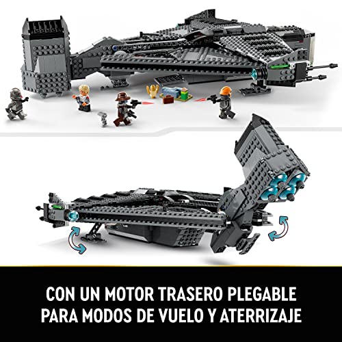 LEGO 75323 Star Wars The Justifier, Nave Estelar para Construir, Minifigura de Bad Cane y Figura de Droide Todo 360, Serie La Remesa Mala, Regalospara Niños y Niñas