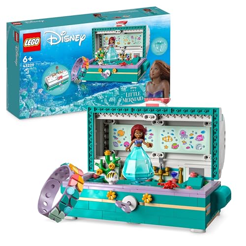 LEGO Disney Princess 43229 - Cofre del Tesoro de Arielles (370 Piezas)