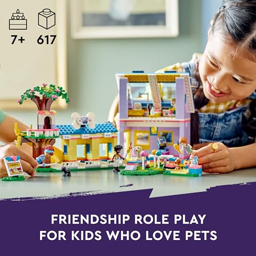 LEGO Friends Dog Rescue Center 41727 - Juego de juguetes de construcción para niños, niños y niñas a partir de 7 años (617 piezas)