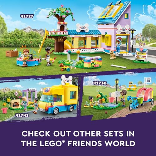 LEGO Friends Dog Rescue Center 41727 - Juego de juguetes de construcción para niños, niños y niñas a partir de 7 años (617 piezas)
