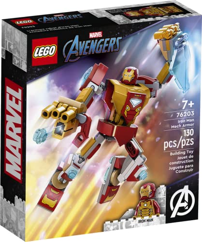 Lego Marvel Avengers 76203 Iron Man Mech 76202 - Juego de mesa (76203 y Lobezno Mech 76202)