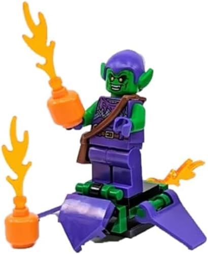 LEGO Marvel Superheroes: Minifigura de duende verde con planeador y bombas de calabaza