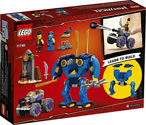 LEGO NINJAGO Legacy Jay’s Electro Mech 71740 Ninja Toy Building Kit Featuring Collectible Minifigures; Great Gift for Kids Aged 4 and Up Who Love Imaginative Toys, New 2021 (106 Pieces)