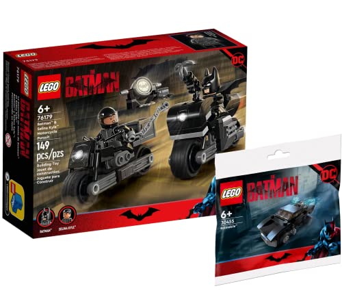 Lego Set Batman & Selina Kyle: Persecución en la moto 76179 + Polybag Mini Batmobil 30455