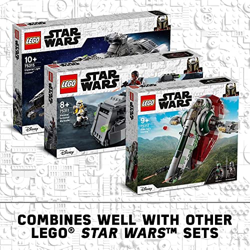LEGO Star Wars Boba Fett’s Starship 75312 Fun Toy Building Kit; Awesome Gift Idea for Kids; New 2021 (593 Pieces)