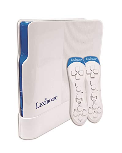 LEXIBOOK - Consola de Videojuegos, 200 Juegos y Controladores inalámbricos, Blanco/Azul