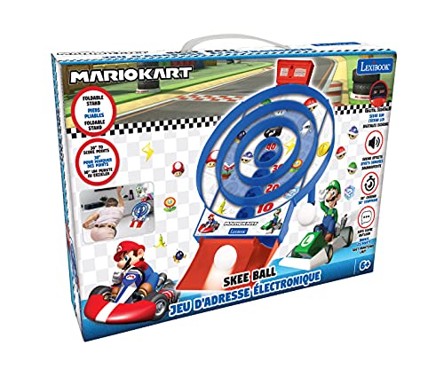 Lexibook Nintendo Mario Kart Juego de habilidad electrónico, Skee Ball, JG995NI