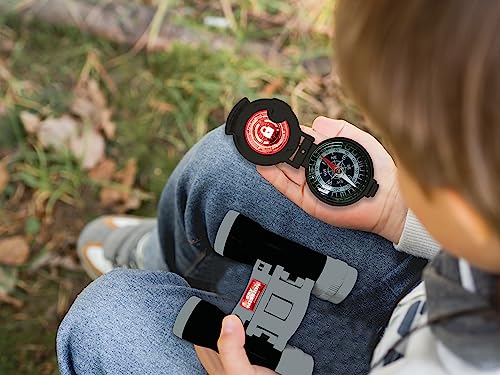 Lexibook Spy Mission - Set de Aventurero para niños, walkie-Talkie 120m, prismáticos, brújula, Linterna, RPTW12SPY