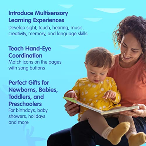 Libro de sonido de 10 botones para bebés de tiburón, juguetes de aprendizaje y educación, libros interactivos para bebés de 1 a 3 años, regalos para niños y niñas