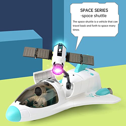 LICHENGTAI Nave Espacial de Juguete, Lanzadera Espacial Juguete, Lanzadera Espacial Juguete de Construcción de Cohete Espacial, Juego de Juguetes para Niños