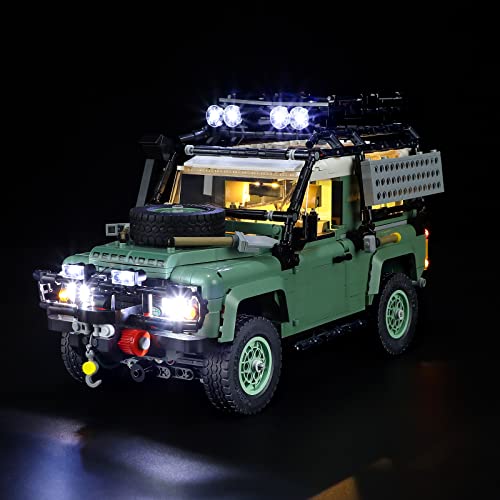 LIGHTAILING Juego de luces para Lego 10317 Classic Land Rover Defender 90 - Set de iluminación LED compatible con los bloques de construcción Lego, modelo no incluido