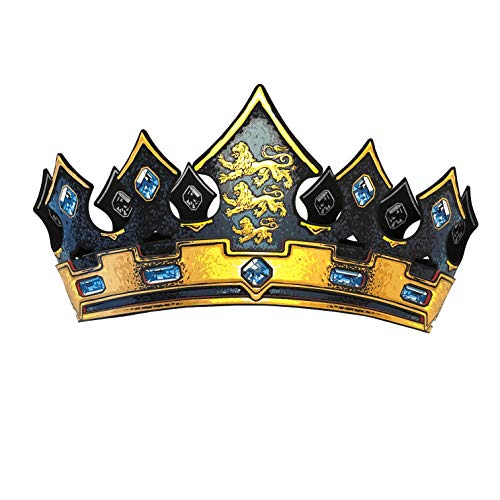 Liontouch - Corona del Rey León Triple | Juguete Medieval de Espuma Listo para Aventuras en el Reino | Juegos de rol, Disfraces, Vestidos Elegantes y Trajes Reales para Niños - Tamaño Ajustable