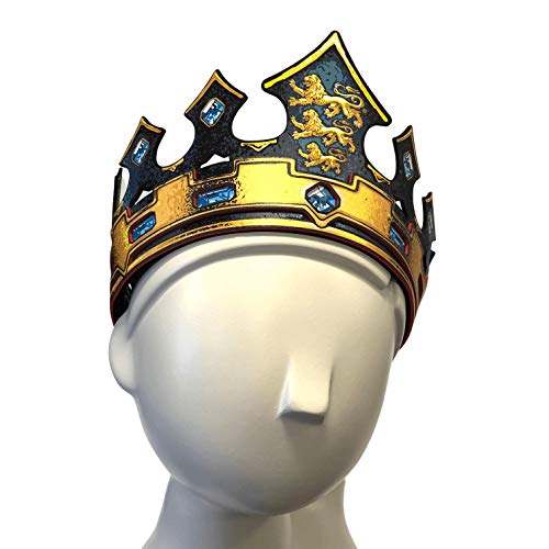 Liontouch - Corona del Rey León Triple | Juguete Medieval de Espuma Listo para Aventuras en el Reino | Juegos de rol, Disfraces, Vestidos Elegantes y Trajes Reales para Niños - Tamaño Ajustable