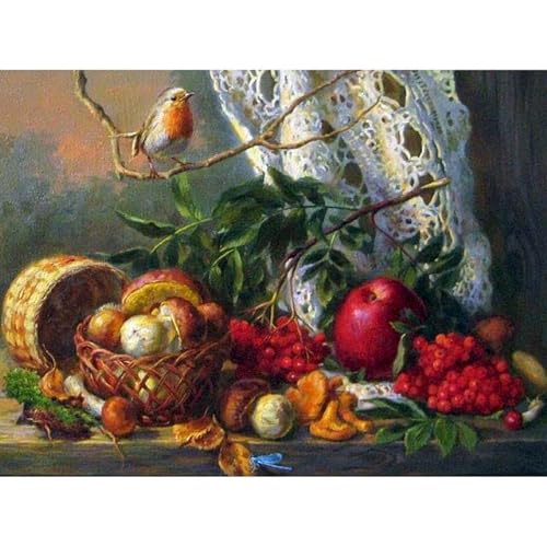LIUJUNH Pintar por número comida fruta dibujo sobre lienzo pintura pintada a mano arte regalo Diy imágenes por número Kits decoración del hogar Set ERE12 50x65cm