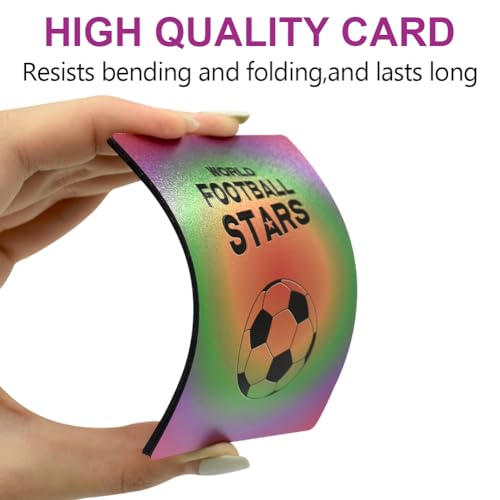 LOBHCP Tarjeta Estrella del Fútbol 55 Cartas World Cup Football Star Card Soccer Star Collection Cards Top Trumps Tarjetas de Fútbol Regalos de Fútbol No Original