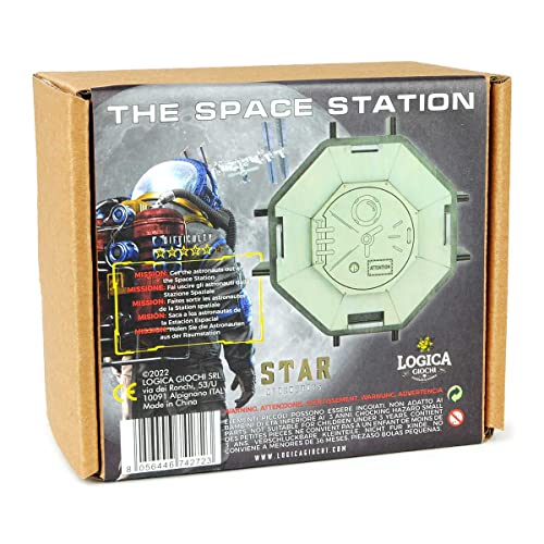 Logica Juegos Art. La Estación Espacial - Rompecabezas de Madera - Caja Secreta - Dificultad 5/6 Increíble - Serie Star Adventures