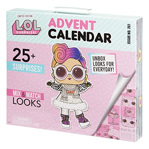 L.O.L. Surprise! L.O.L. Surprise Calendario de adviento 2022 - con muñeca de coleccionista - DISEÑADORA DE VESTUARIO - Más de 25 sorpresas - Conjuntos - Para niños a partir de 4 años, Multi, 586951