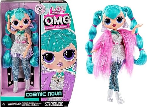 L.O.L. Surprise! LOL Surprise OMG Muñeca de Moda - Cosmic Nova - Se Incluye una muñeca Fashion, Múltiples Sorpresas y Fabulosos Accesorios - Gran Regalo para Niños y Niñas Mayores de 4 Años