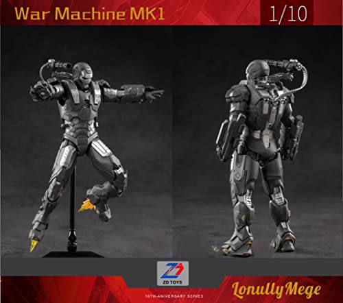LonullyMege Figura de acción de War Machine Mark1-2022 Nueva pintura de lujo de 7 pulgadas exquisita colección de juguetes de modelo móvil (máquina de guerra Mark1)