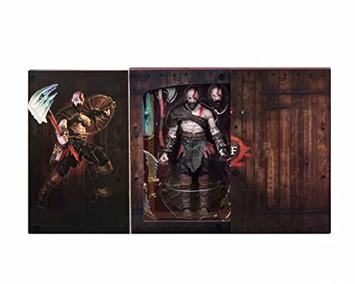 LPCPY Dios de la Guerra 4 Kratos Atreus Padre e Hijo Set Set Deluxe Edition Personaje Modelo Una Variedad de Accesorios de Armas de Juguete