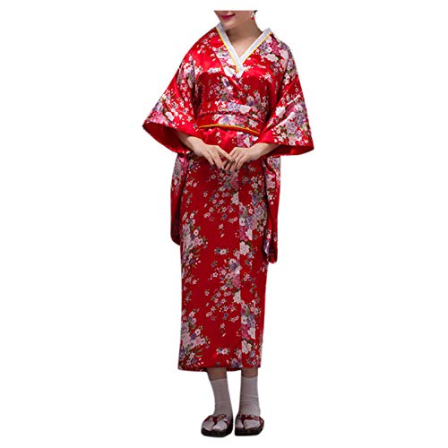 LPQSY Halloween Cosplay Fancy Vestido Fancy Performance Lady Mujeres Cosplay Costume Kimono Paño Vestido Vestido de Mujer Japonesa (Rojo, Talla) (Color : Red, Size : One Size)