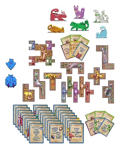 Lucky Duck Games - La Isla de los Gatos KS Pack 1 | Versión italiana | Juego de mesa | Expansión para el juego básico