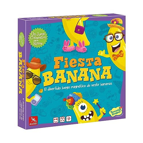 Ludilo - Fiesta Banana | Juegos De Mesa Niños 4 Años O Más | Juegos Educativos Niños 4 Años O Más | Juegos Magneticos 84 Piezas Magnéticas | Juegos Niños