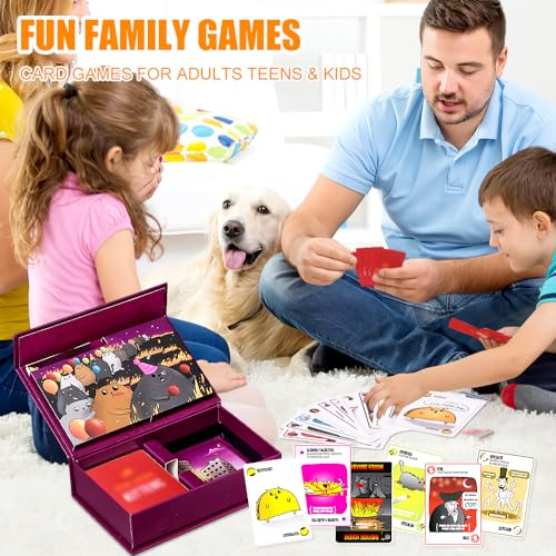 LUFEIS Ex-Ploding Ki-ttens Party Pack Kittes, divertido juego de cartas familiar para 2-10 jugadores, juegos de cartas para adultos, adolescentes y niños