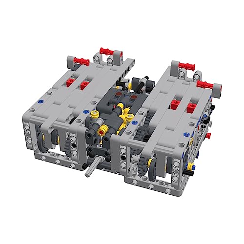 LuminaNova MOC-14405 MOC-14405 Caja de cambios secuencial de doble embrague (DSG) 8 velocidades Modelo de motor MOC Sci-fi Motor Modelo Bloques de construcción Kit de construcción para adultos,