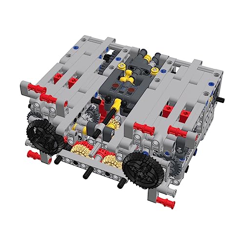 LuminaNova MOC-14405 MOC-14405 Caja de cambios secuencial de doble embrague (DSG) 8 velocidades Modelo de motor MOC Sci-fi Motor Modelo Bloques de construcción Kit de construcción para adultos,